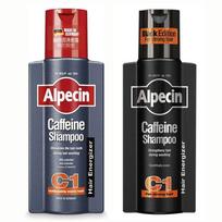 Alpecin C1 kofeino šampūnas 250 ml + Black Strength Edition 250 ml, 1 rinkinys gray