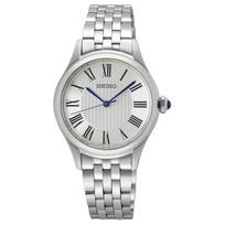 SEIKO Quartz Movement Stainless Steel Strap Watch 29.6mm Women's Watch White Dial SUR609P1 White Dial white