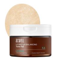 Acwell Licorice Water PH Balancing Toner Pad 160ml, 70 vnt., 1 vnt. beige