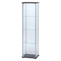 Fuji Boeki Collection Case Figure Case 4 Tiers Width x Depth x Height 162cm Brown Full Glass Assembly Product 96047 42.5 36.5 [2 Packings] ruda