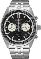 SEIKO QUARTZ Chronograph Stainless Steel Band Watch Green Dial SSB429P1 Men's gray