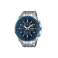 Casio Edifice Klasikinis Madingas Didelis Ciferblatas Kvarcinis Mechanizmas Nerūdijančio Plieno Apyrankė Vyriškas Laikrodis Mėlynas Ciferblatas Vyriški laikrodžiai EFR-549D-1A2V Blue Dial gray