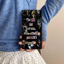 Horor S-scream Dead Phone Case For Samsung S 24 Fe 25 Ultra Plus 20 Lite 21 30 22 23 24 22 Ultra 5G Fundas Samsung S20 ULTRA 5G black