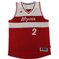 Adidas NBA Jersey John Wall Washington Wizards 2nd Edition Swingman Fan Version V-Neck Pullover Sleeveless Basketball Jersey Unisex jersey AT1511 S gray