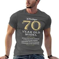 70-ojo gimtadienio juokinga dovana T-shirt Didelio dydžio Kasdienis dėvėjimas T-shirt 2XL black
