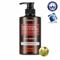 KUNDAL Natūralus kofeinas ir intensyvi galvos odos priežiūra+ Galvos odos šampūnas 500 ml 1 iš 4 variantų YLANG YLANG black