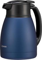 ZOJIRUSHI Stainless Steel Pot Tabletop Pot Wide Mouth Stainless Steel Double Walled Vacuum Flask Heat Insulation Matte Navy 1.0L Approx. 6.5cm gray