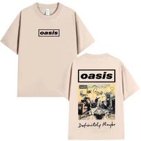Rapper Oasis Live 25 Tour T-Shirt Men's Women Summer Tide Style Casual O-Neck Short Sleeves Shirts Hot Sale Oversized Streetwear 3XL white