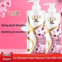 LUX Hyaluronic Acid Peach Blossom Shampoo Set white