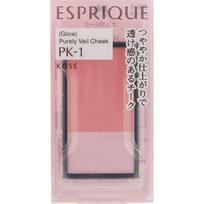 Kose ESPRIQUE Purely Veil Blush PK1 (soft cream pink) 3.3g Cheek rouge, highlighter, shading Apply the blood color from the center of the cheeks to th