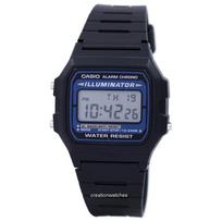 Casio skaitmeninis kvarcinis signalas Chrono Illuminator F-105W-1ADF F105W-1ADF vyriškas laikrodis pilka