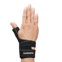 SHIMANO Pirštinė Riešo atrama Pirštinė Juoda M Žvejybos pirštinės (Dešinė ranka) GL-05RQ juoda