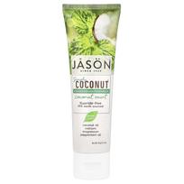 Jason Natural, Simply Coconut, Fortified Toothpaste, Coconut Mint, 4.2 oz (119 g) white