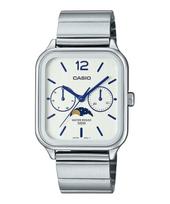 „Casio“ laikrodis baltas sidabras, klasikinis vyriškas – MTP-M305D-7AVDF ciferblatas, apyrankė, sidabrinė, white