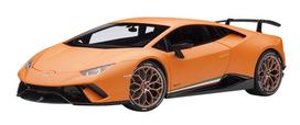LAMBORGHINI AUTOart Lamborghini Huracan Performante Matt Orange Finished Product 1/18 black