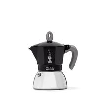 BIALETTI Bialetti Mocha Indukcinis 4 puodelių IH Suderinamas Tiesioginės ugnies tipo Kavos virimo aparatas Espresso virimo aparatas & (Kava Macchinetta) juoda