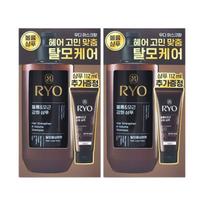 Ryo Heukwoon Plaukų šaknų stiprinimo ir apimties priežiūros šampūnas 480 ml + 112 ml rinkinys 2 pakuotės, vienas produktas black