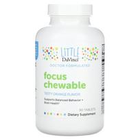 Little DaVinci, Focus Chewables, Tasty Orange, 90 Tablets