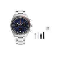 SEIKO PROSPEX Verslo Atsitiktinio Stiliaus Saulės Energija Kvarcinis Mechanizmas Nerūdijančio Plieno Apyrankė Laikrodis Vyriški Laikrodžiai SSC815P1 Free Silicone Strap gray