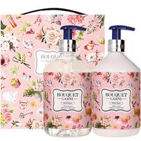 Bouquet Garni White Musk Body Shower + Body Lotion Set, 1 set gray