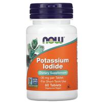 NOW Foods, Potassium Iodine, 30 mg, 60 Tablets