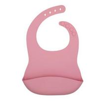 Casa Drawing silicone bib, peach, 1 piece, 1 piece white