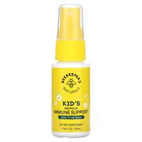 Beekeeper's Naturals, Vaikams, Propolio imuniteto palaikymas, Kasdienis gerklės purškalas, 1.06 fl oz (30 ml)