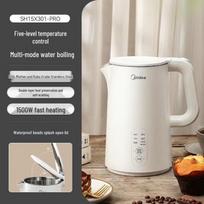 Midea Smart Stainless Steel Electric Kettle CN plug (adapter included) white
