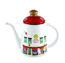 „Fuji“ emalio kavos puodas IH suderinamas 11 cm emalio lašelinis puodas „Merry Shop MM-11CP S“ white