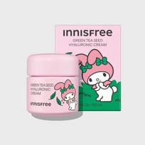 Innisfree X My Melody Žaliosios arbatos sėklų hialurono rūgšties kremas 50ml white