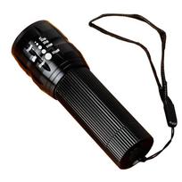 Lishi Compact LED Zoom Bicycle Flashlight black