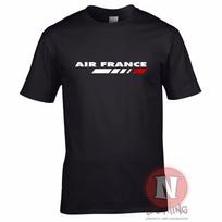 Air France TShirt Airlines Aviation Cabin Crew Airport Aircraft Retro Logo Tee S black