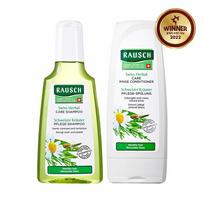 Rausch Swiss Herbal Care Shampoo 200mL + Rinse Conditioner 200mL Special Set beige