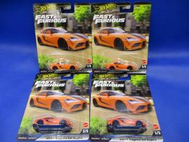 Hot Wheels Fast Furious 2021 Toyota GR Supra Set & 4-Car black