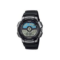 CASIO Vyriškas YOUTH Juodas Laikrodis AE-1100W-1AV AE-1100W-1AV Black Silver Watch Dial black