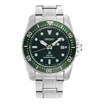 SEIKO prospex verslo atsitiktinis saulės energija maitinamas mechanizmas Plieninis dirželis vyriškas laikrodis žalias ciferblatas SNE583P1 mėlyna
