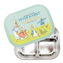 Peter Rabbit sealed plate lunch box, Olive 3312, lid + plate, Popular Korean parenting items yellow