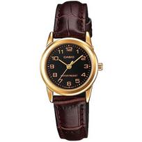 Casio LTP-V001GL-1B Standard Gold Leather Ladies ruda