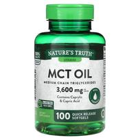 Nature's Truth, Vitamins, MCT Oil, 3,600 mg, 100 Rapid-Release Softgels (1,200 mg per softgel)