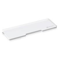 MAMBASNAKE x ATTACK SHARK Acrylic Wrist Rest with 61 Transparent Wrist Rest Keyboard Rest Palm Rest Acrylic Wrist Protection Matte Design Ergonomic white