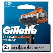 Gillette 2024 ProGlide rankinio skustuvo peiliukai, 4 vnt. pakuotė, 2 vnt., Korėjietiški skustuvo peiliukai black