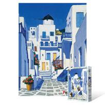 Mill Alley in Mykonos - 500 piece jigsaw puzzle, popular Korean puzzle gray