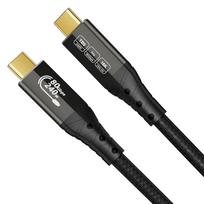 ZIKNYDO USB 4 to Thunderbolt 5 USB C 80Gbps Data 120Gbps 8K Video 240W Charging Nylon Braided to USBC Cable for Thunderbolt MacBook M4 and Mac mini M4 black