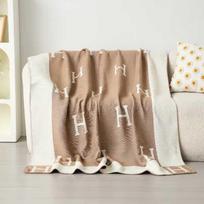 LISM visasezoninis storas vilnos pledas beige