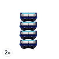 Qzio Gillette Suderinami Premium Skustuvo Peiliukai, 4, 2 ,Korėjietiški skustuvo peiliukai blue