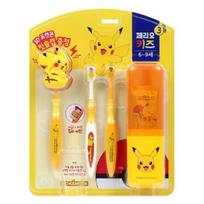 Perioe Kids 3 pakopų Pikachu dantų šepetėlių rinkinys beige