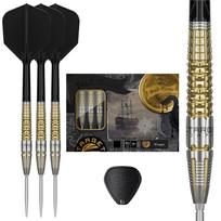 Target Darts BLACK MARQUE WARRIOR Lee Tae Kyung 90% Tungsten Steel Tip Darts Set 25g K-Flex No.6 Shape Flights SWISS SILVER NANO POINT 30mm auksas