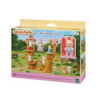 Sylvanian Family Kūdikio Sylvanian Sūpynių Parko Figūrėlių Rinkinys, 1 Rinkinys, Populiarūs Korėjietiški Žaislai beige