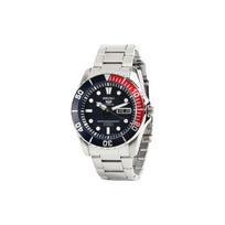 SEIKO 100 meters waterproof Automatic Steel Strap 41mm unisex black dial SNZF15K1 juoda