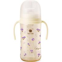 Green Finger Bebegrow PPSU puodelis su šiaudeliu 280ml, magnolija (kremas), 1 gabalėlis beige